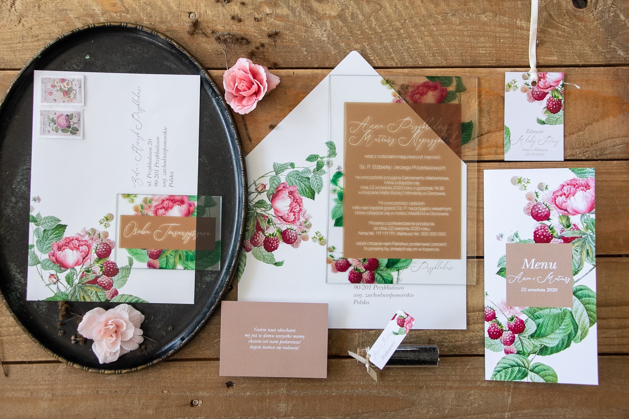 Zaproszenia Ślubne na Szkle Korani nr 7 – Złote Tło Glamour - 2