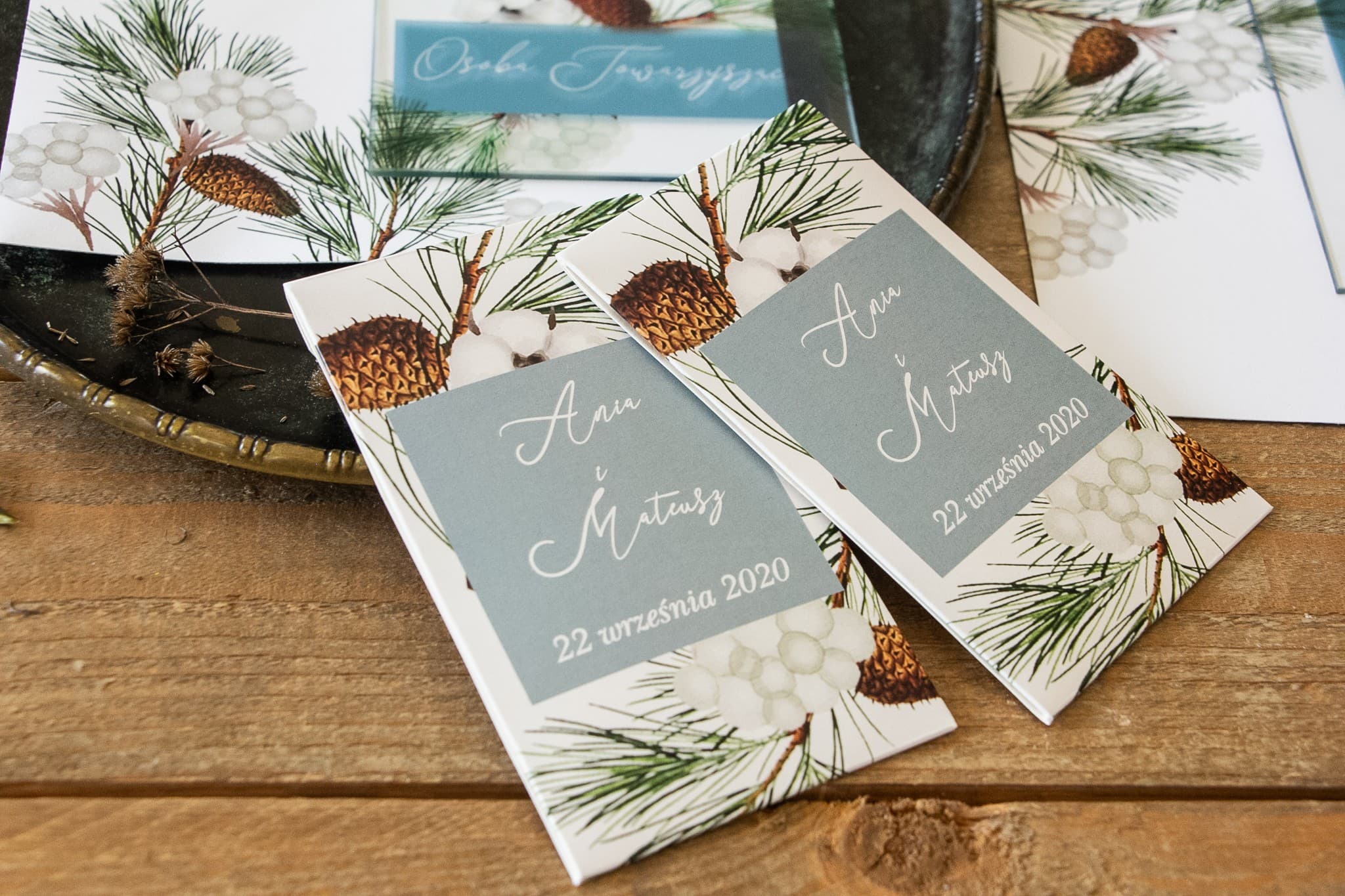 Nasiona Niezapominajki Eko Podziękowania dla Gości | Upominki Weselne w Stylu Leśnym | Korani nr 8