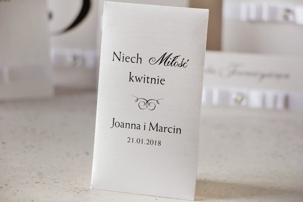 Nasionka Niezapominajki w Eleganckiej Torebce z Papieru Perłowego, Eko Upominki | Podziękowania dla Gości Weselnych | Amaretto 9