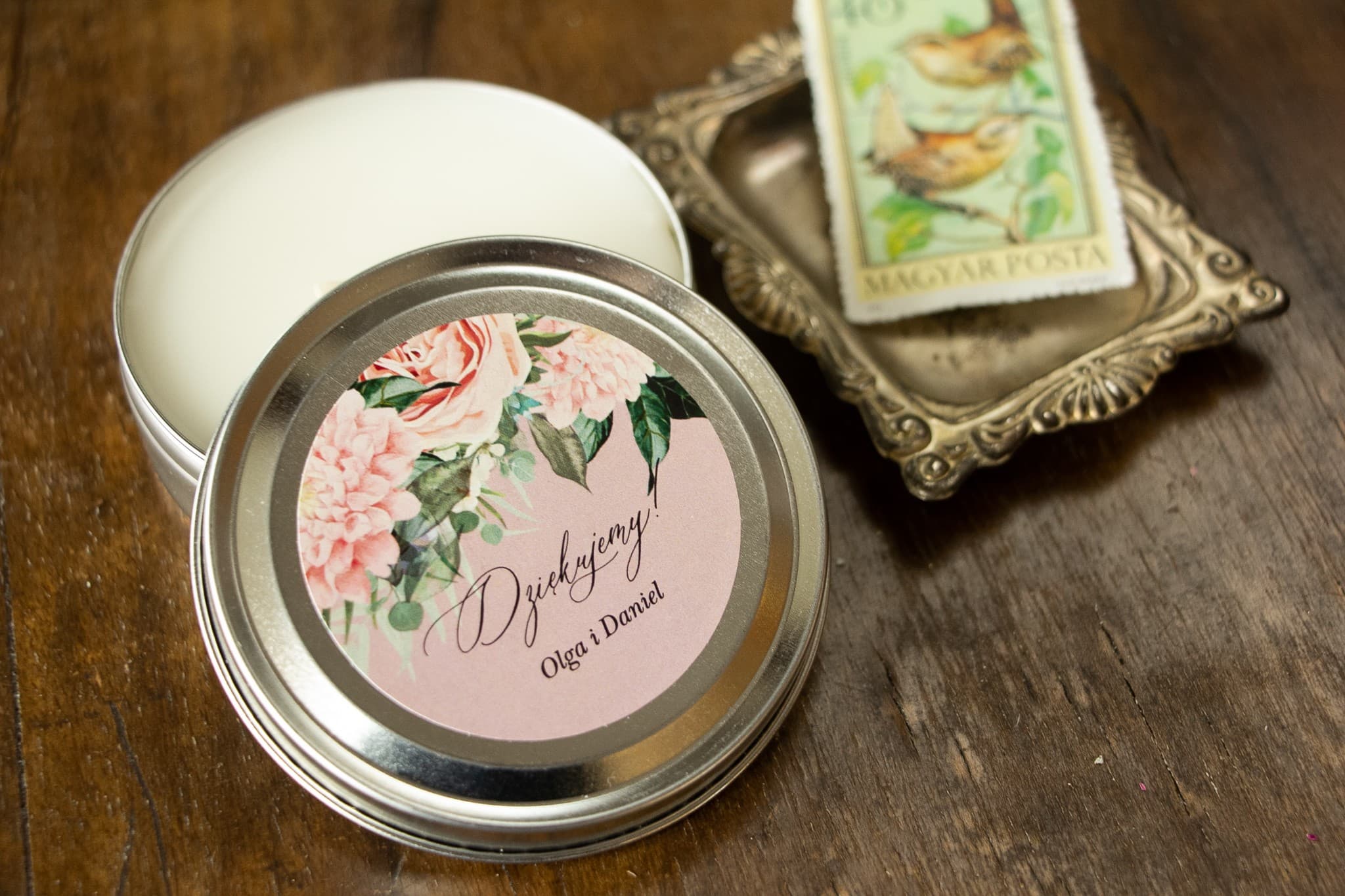 Świeczka Zapachowa Topaz nr 4 – Boho Piwonie i Podziękowanie dla Gości