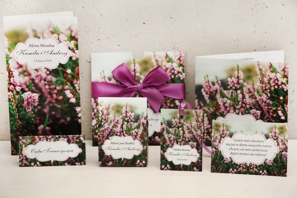 Zestaw Próbek Papeterii Ślubnej: Zobacz Jakość i Kolor na Żywo | Próbki Zaproszeń Ślubnych | Felicja nr 1