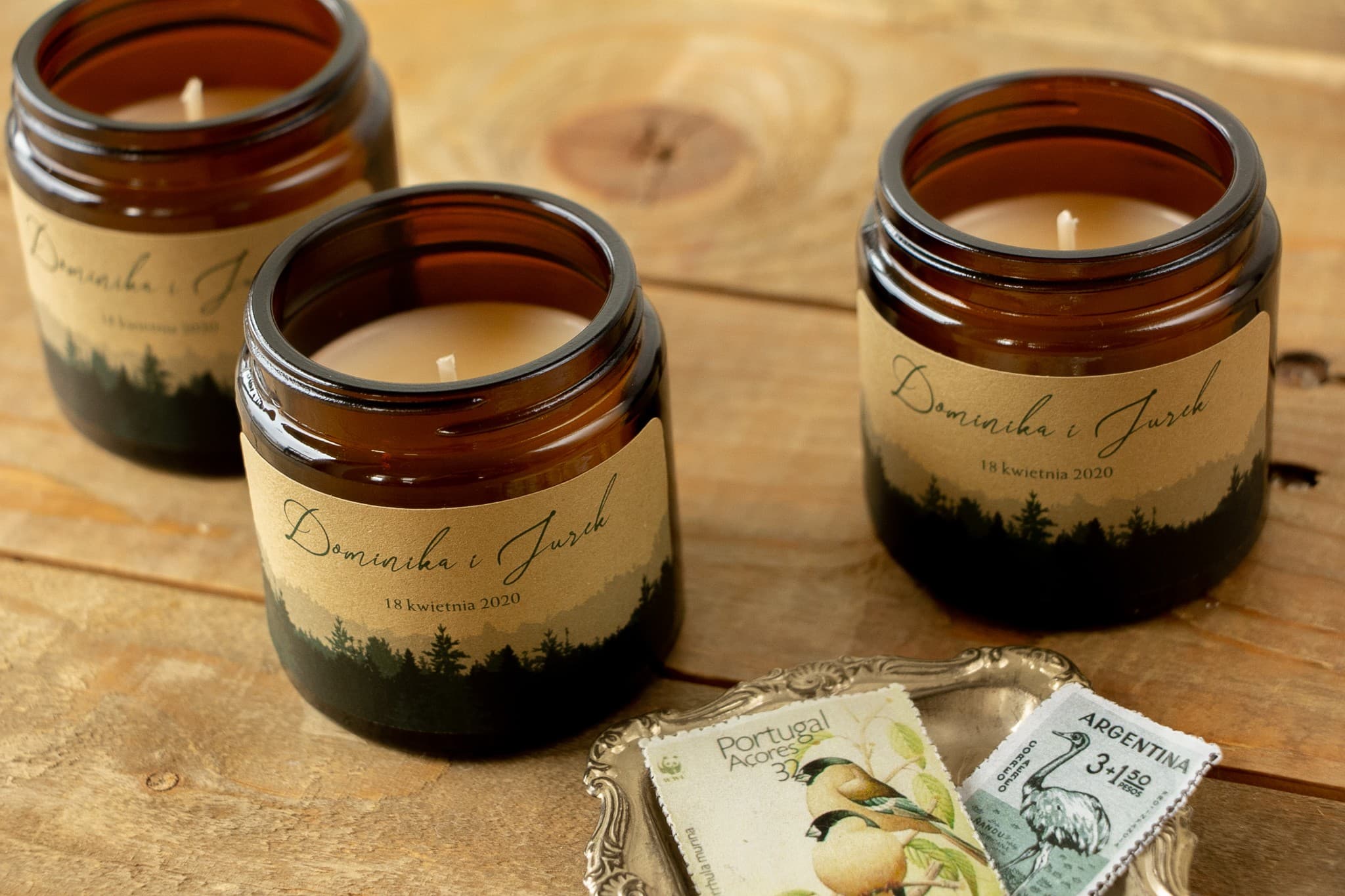 Świeczka Sojowa Delize nr 1 – Leśny Motyw i Podziękowanie dla Gości - 2