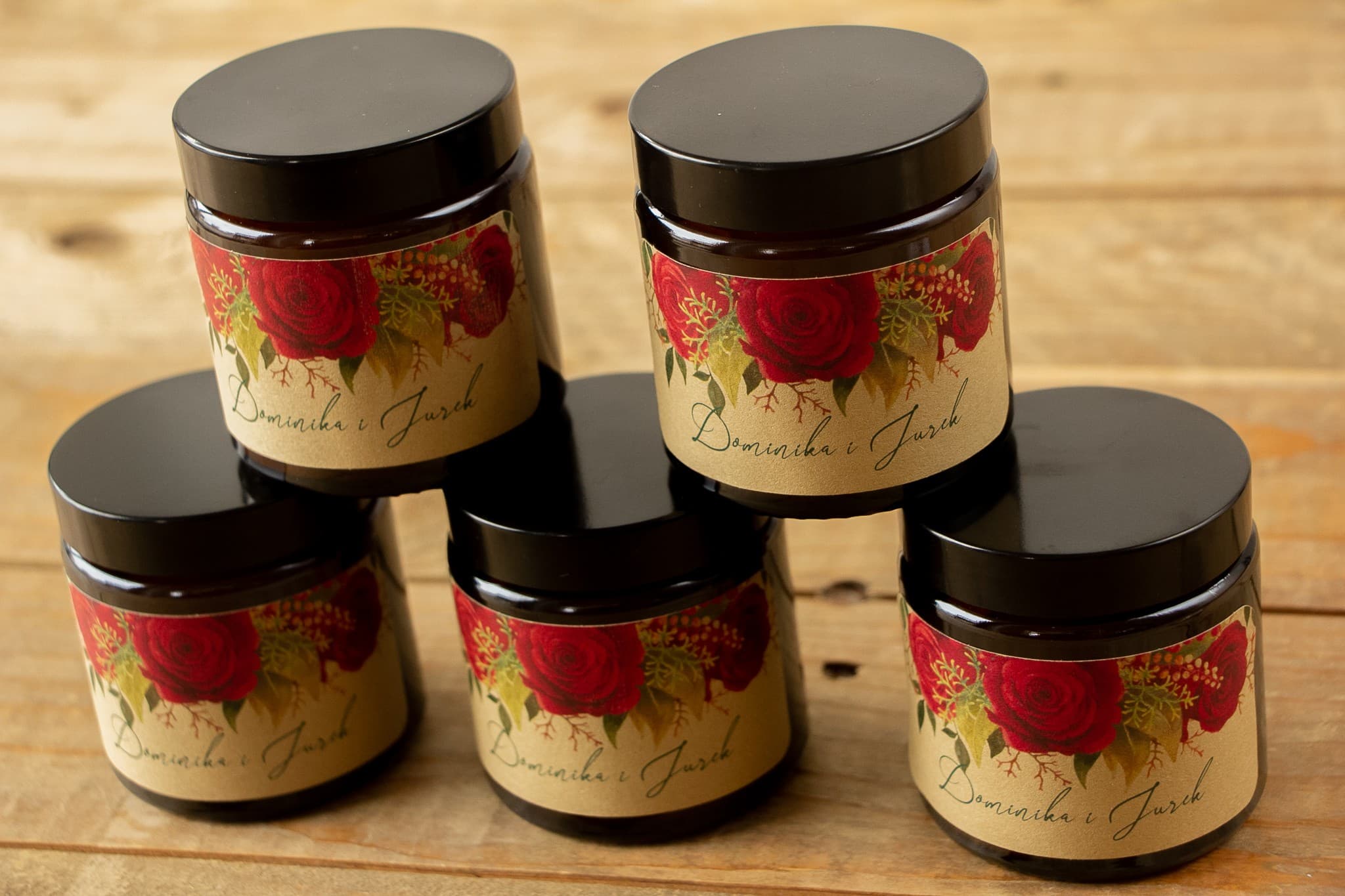 Świeczka Sojowa Delize nr 2 – Czerwona Róża i Podziękowanie dla Gości - 3