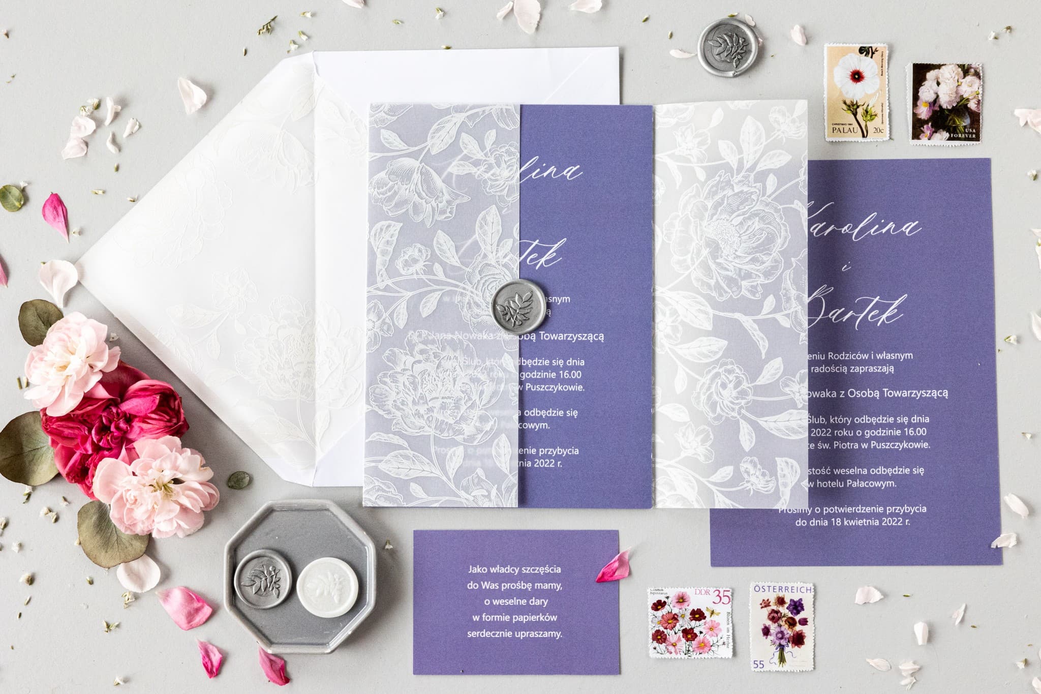 Próbki Zaproszeń Nefryt nr 3 – Botaniczna Zieleń