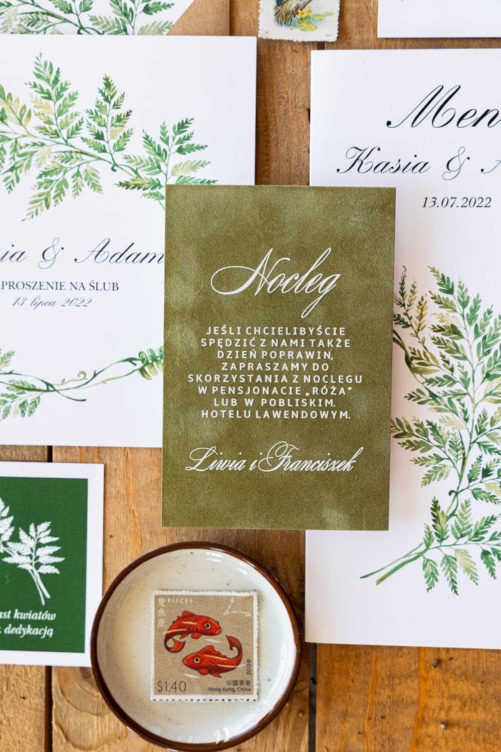 Eleganckie Welurowe Podziękowania dla Gości z Białym Nadrukiem | Bileciki Ślubne Welur | Kalia nr 1