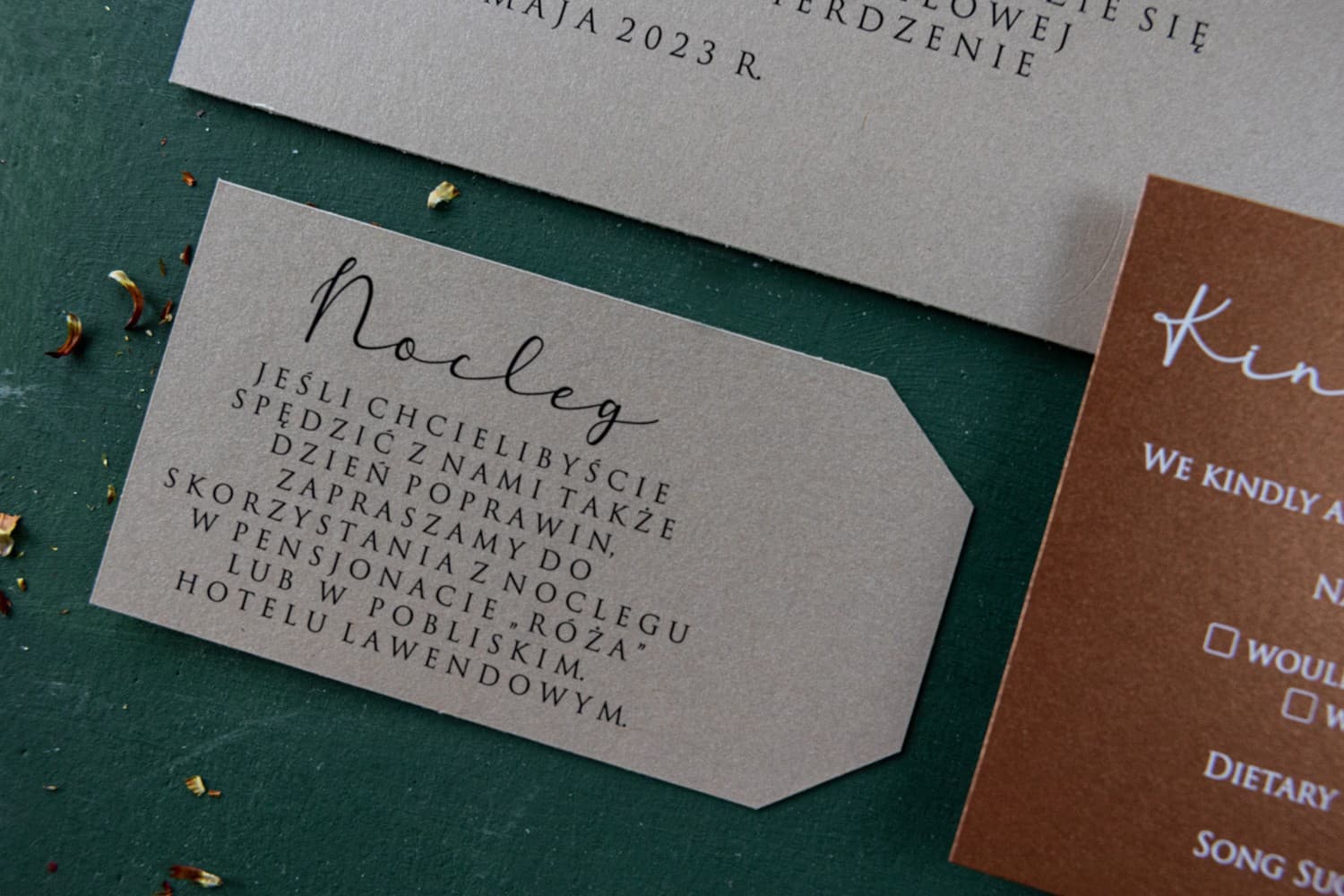 Perłowe Bileciki Podziękowania dla Gości, Zawieszki na Alkohol | Nowoczesne Bileciki Ślubne | Modern nr 2