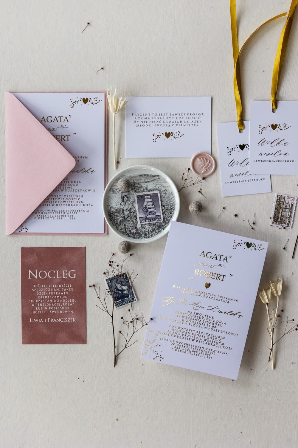 Próbka Zaproszenia Ślubnego - Poczuj Jakość Papieru | Zamów Próbki Przed Zakupem | Simple nr 3