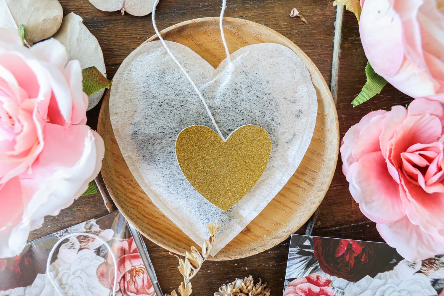 Herbata Serce z Piwoniami, Personalizowane Podziękowania | Upominki dla Gości Weselnych | Eteryczne nr 3 - 2