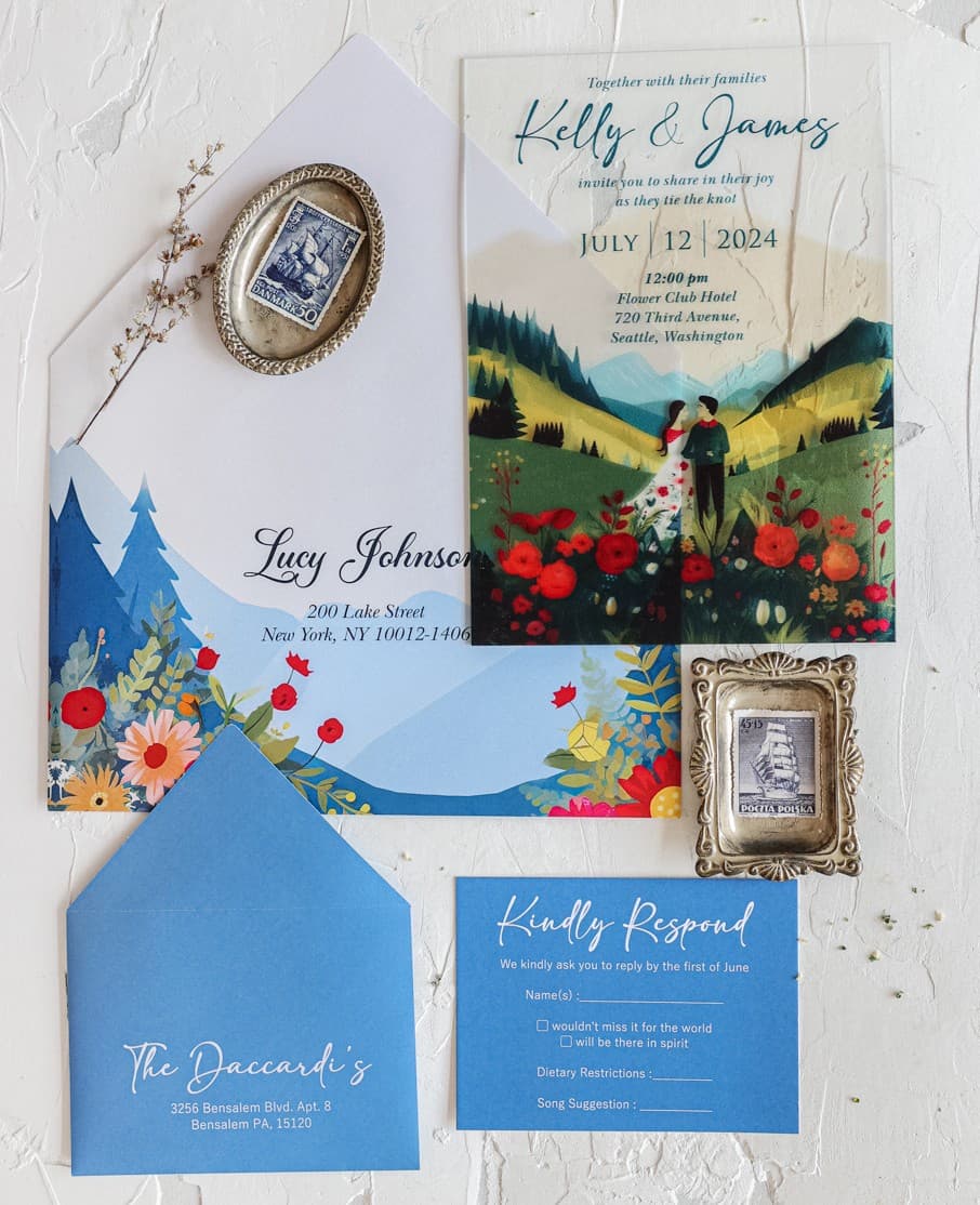 Zaproszenia Ślubne Korani nr 14 – Nowoczesny Minimalizm