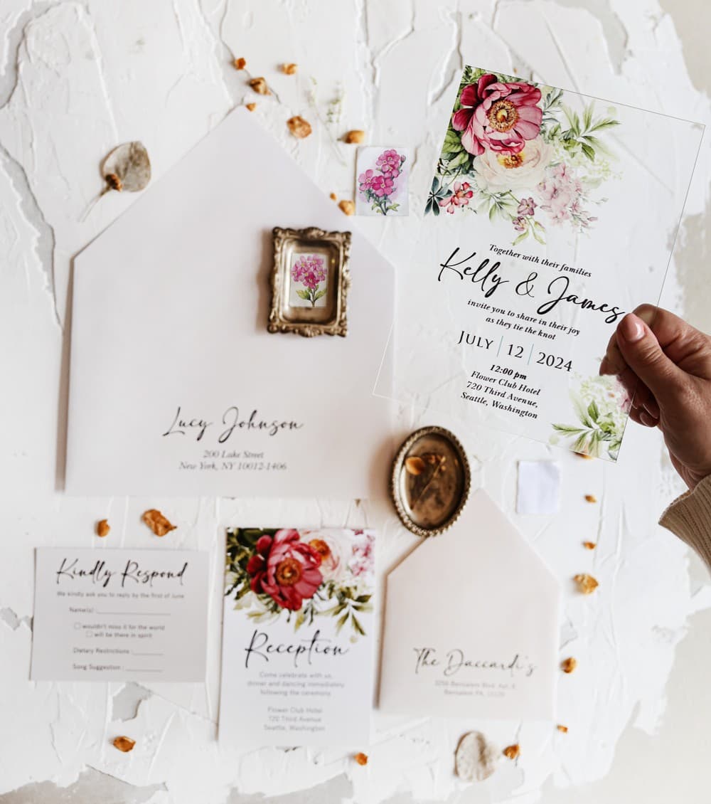 Próbka Zaproszeń Ślubnych Eleganckie | Zamów i Oceń Jakość Przed Zakupem | Korani nr 18