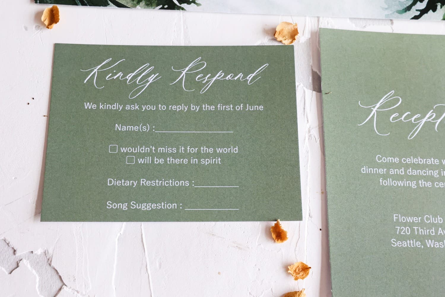 Zaproszenia Ślubne na Szkle Korani nr 21 – Leśne Boho - 3