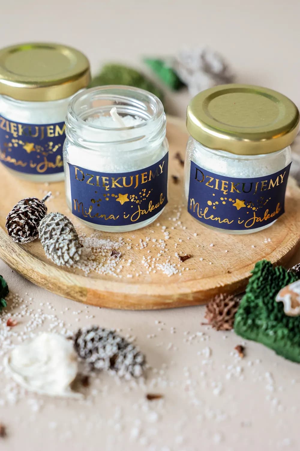 Świeca Zapachowa Simple nr 1 – Glamour i Podziękowanie dla Gości