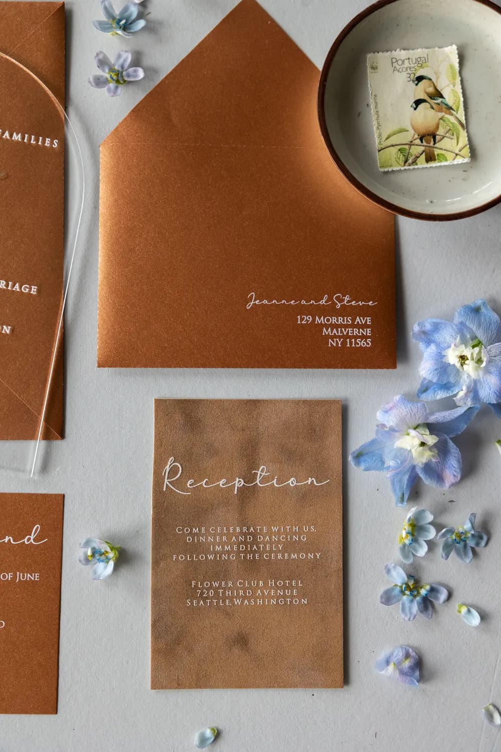 Zaproszenia na Wesele PR15 – Transparentne Karty w Kształcie Łuku - 3