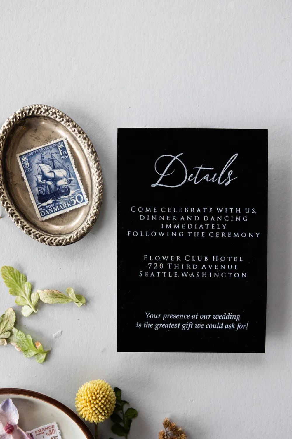 Zaproszenia na Wesele Natura PR24 – Szklane Karty w Stylu Glamour - 4