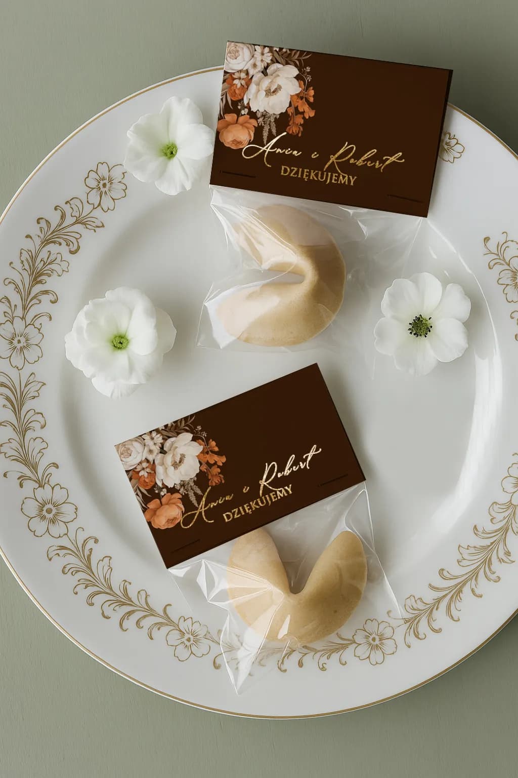 Ciasteczka z wróżbą z jesiennymi kwiatami – Ruskus nr 4