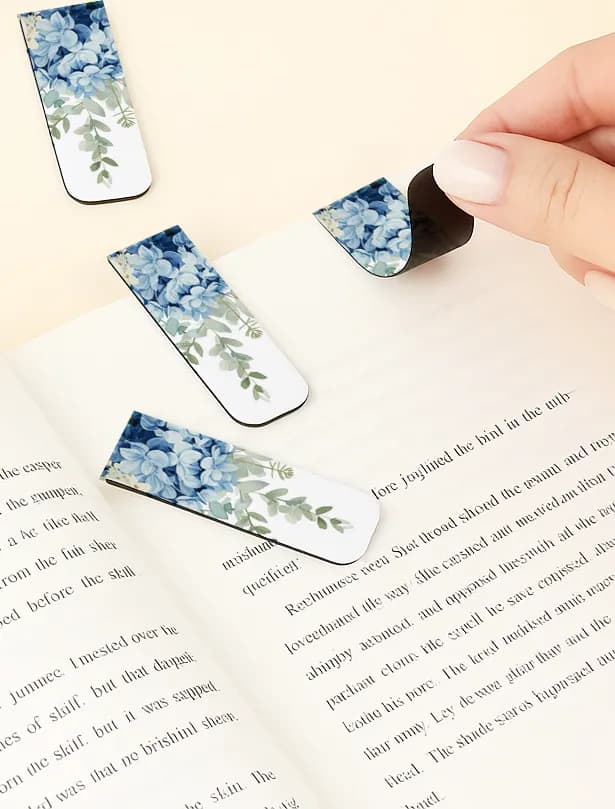 Personalizowana zakładka do książki z akwarelą i eukaliptusem | Botaniczne pamiątki dla gości weselnych | Impresja nr 4 - 2