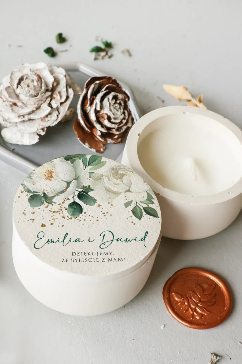 Świeca Sojowa w Gipsie Cejla nr 3 – Eukaliptus i Podziękowanie dla Gości