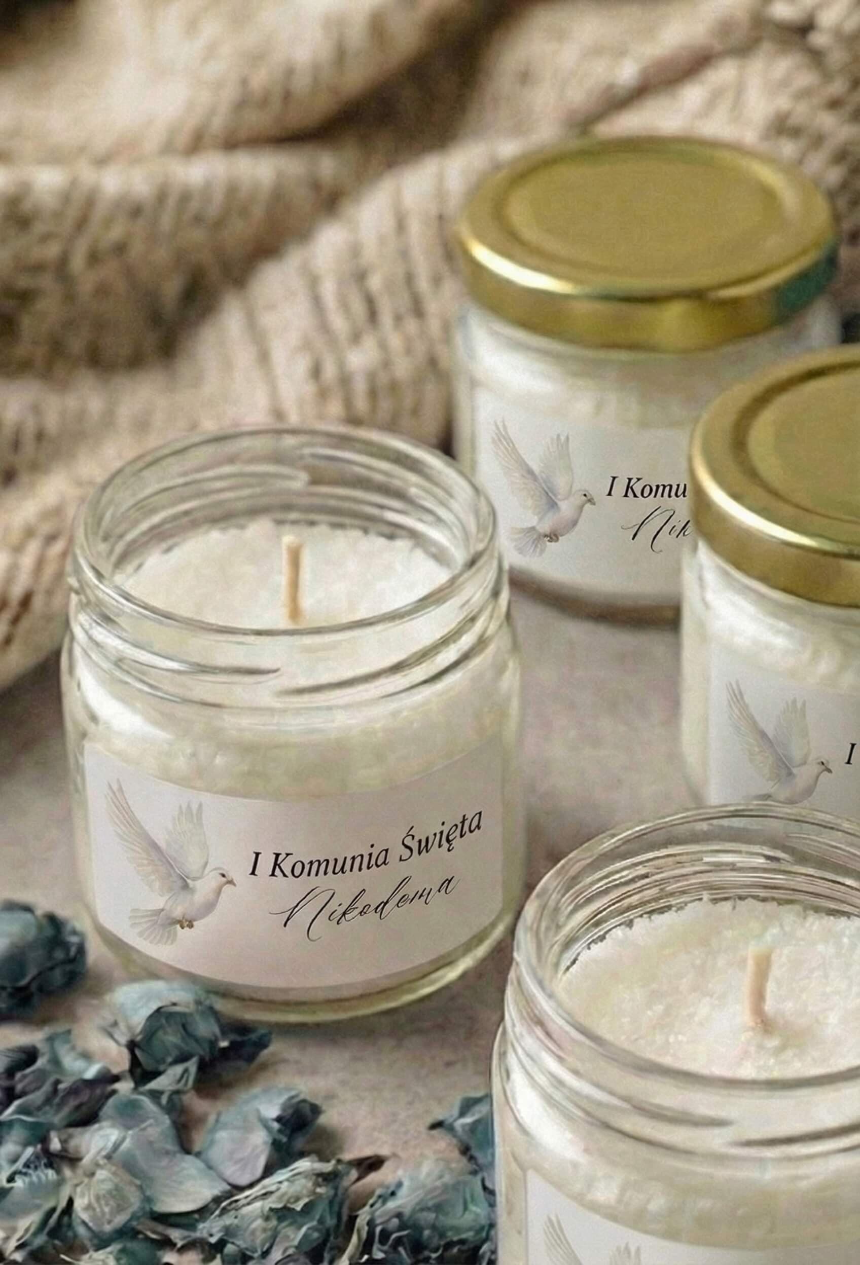 Świeczka Sojowa Matylda nr 14 – Religijne Podziękowanie dla Gości Komunijnych