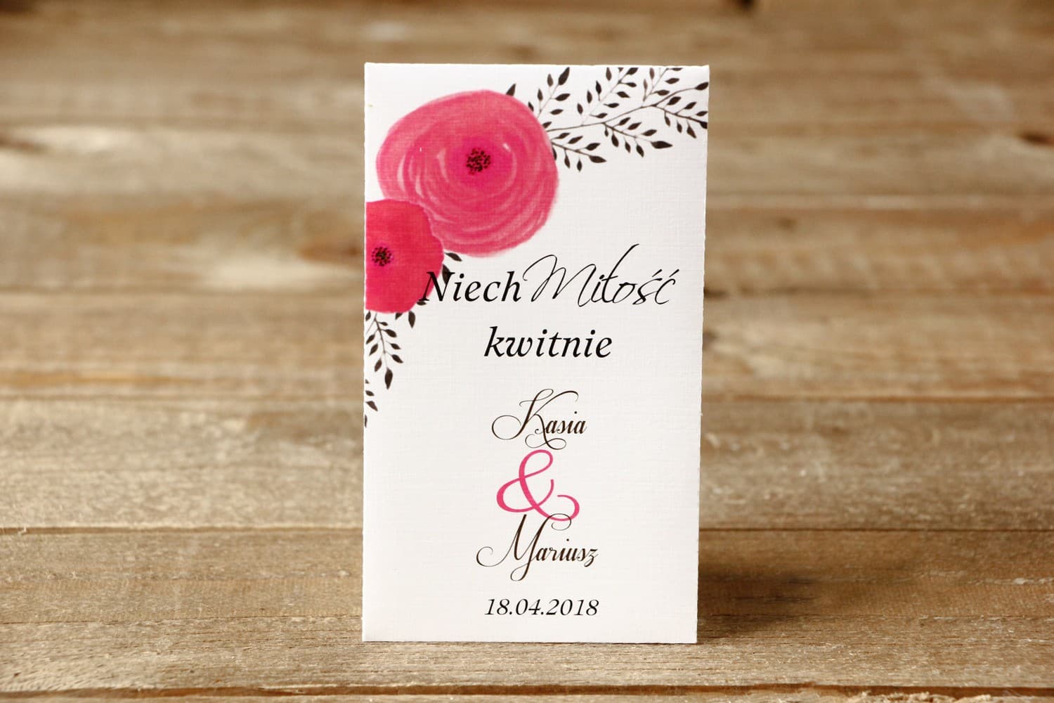 Nasiona Niezapominajki Podziękowania dla Gości | Upominki z motywem jaskrów | Malowane Kwiaty nr 19