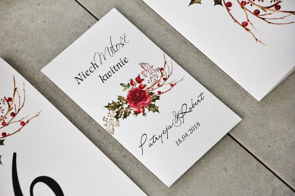 Nasiona Niezapominajki Podziękowania dla Gości, Eko Upominki z Motywem Róż | Zimowe Prezenty Weselne | Pistacjowe nr 14