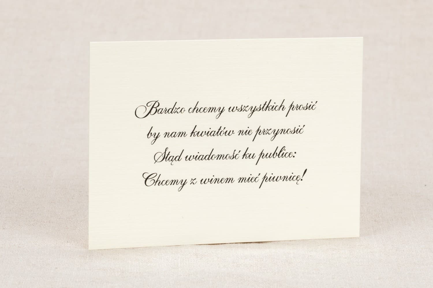 Eleganckie Bileciki do Zaproszeń, Wkładki Zamiast Kwiatów | Klasyczna Papeteria Ślubna | Klaris nr 2