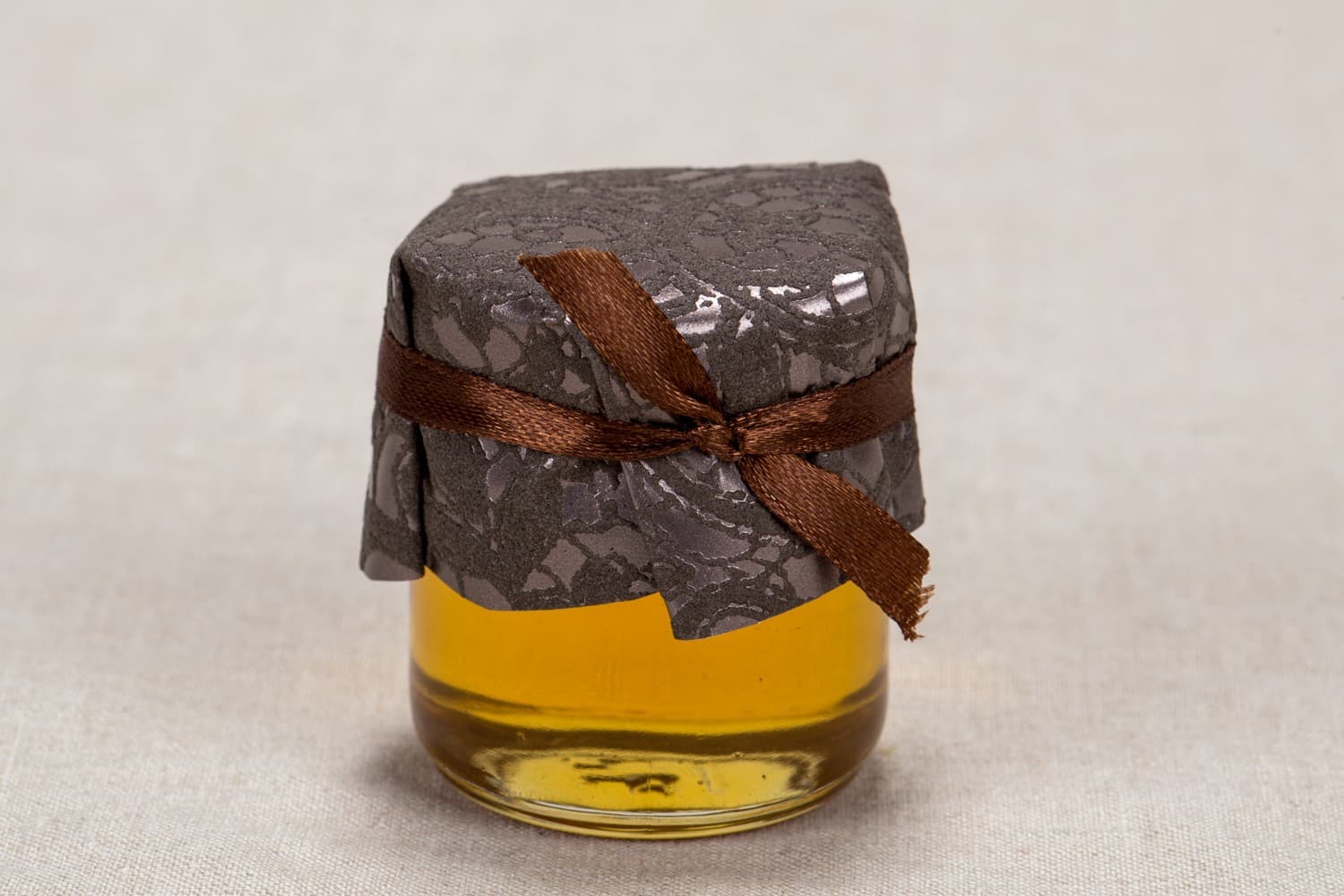 Naturalny Miód w Słoiczku Klaris nr 6 – Rustykalne Podziękowanie z Koronką