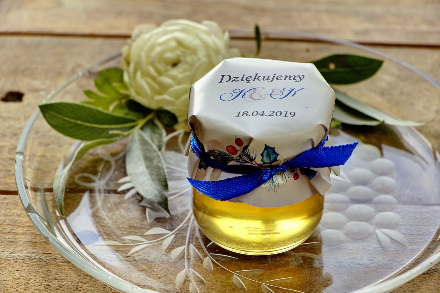 Miodki Ślubne Akwarele nr 15 – Naturalny Upominek z Leśnym Motywem