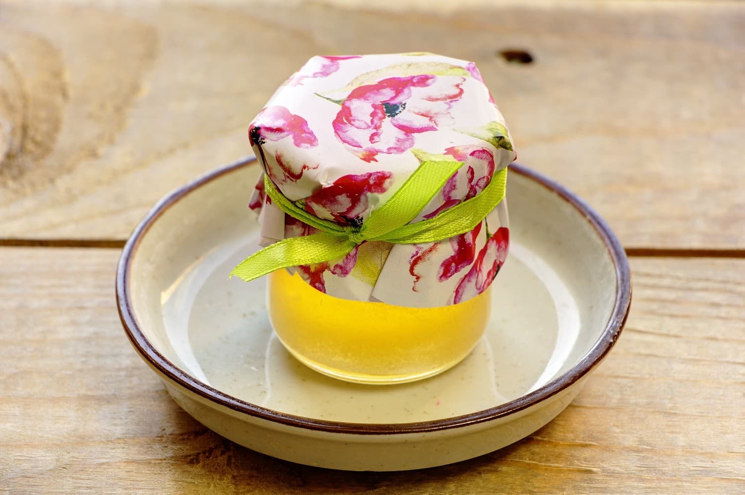 Polski Miód w Słoiczku Malowane Kwiaty nr 6 – Naturalny Upominek z Anemonami