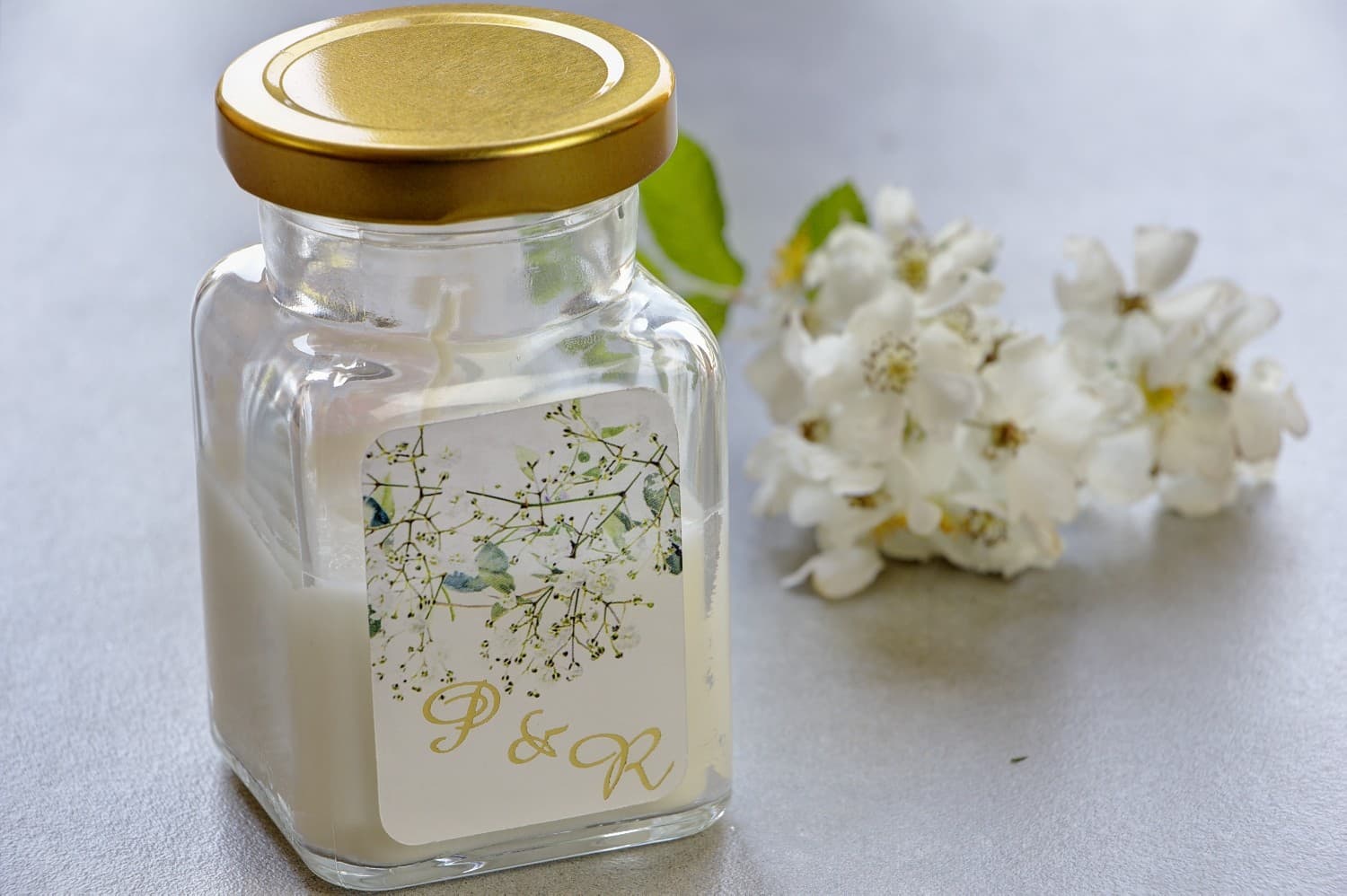 Świeca Sojowa Cykade nr 14 – Podziękowanie dla Gości z Eukaliptusem i Gipsówką