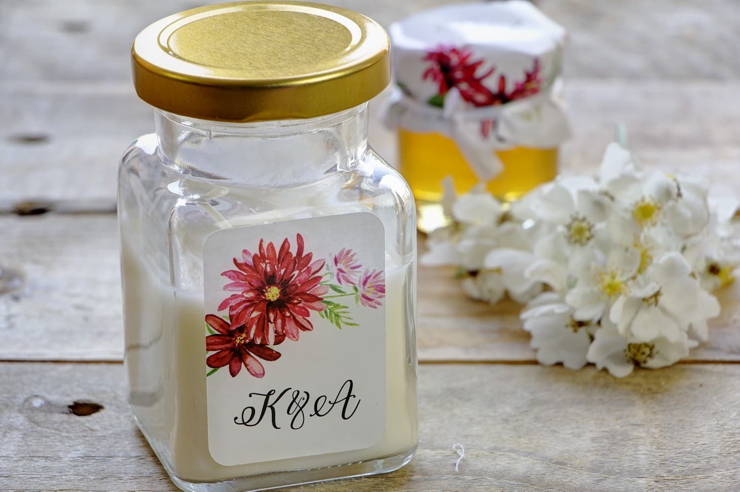 Naturalna Świeca Zapachowa Kalia nr 5 – Podziękowanie z Czerwoną Dalią