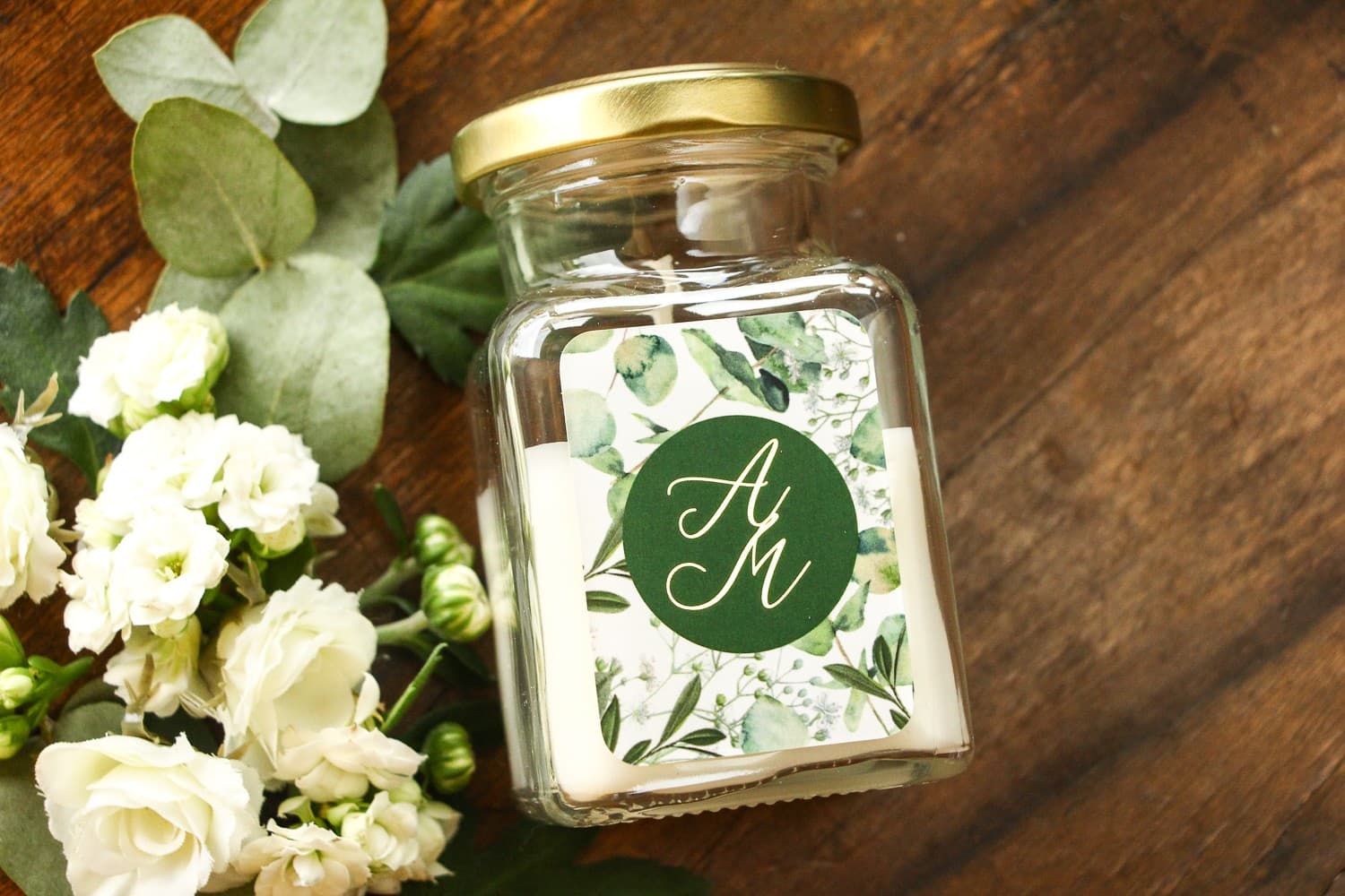 Świeczka Sojowa Soreli nr 5 – Podziękowanie dla Gości z Eukaliptusem i Złoceniem